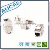 Toolless Desigh Wire Simply Clip In FTP Alloy Module RJ45 Ethernet Cat 6 Wall Jack