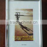 4x6in Shiny Silver Color Aluminum Photo Frame thumbnail-1