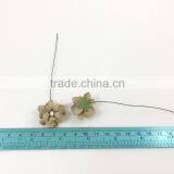 Soft Brown, Taupe Small Handmade Mulberry Paper Flower, Wedding Party, Scrap-booking Crafts, Wholesale thumbnail-3