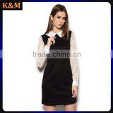 White Collar Smart Casual Dress Office Dress Autumn Dress thumbnail-2