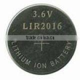 3.6v Rechargeable Lithium Ion Battery LIR1220 LIR2016 Cr2016 2016