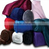solid color super soft baby blanket with OPP bag