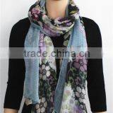 Floral Print Viscose Scarf thumbnail-2