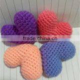 Unique Baby Gift Toys Handmade Cotton Crochet Heart thumbnail-4