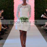 (MY1508) MARRY YOU Long Sleeve Lace Short Country Wedding Dresses thumbnail-1