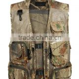 Men's Mesh Breathable Camouflage Journalist Photographer Fishing Vest Waistcoat