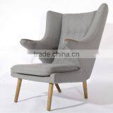 Hans J. Wegner Cashmere Teddy Bear Chair and Ottoman thumbnail-2