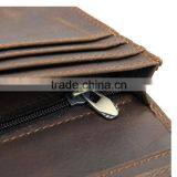 100% Handmade Bifold Calf Leather Men Wallet Fashion Genuine Leather Wallets thumbnail-4