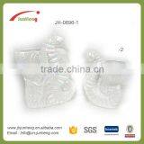 Home & Garden Embossed Glazed Blue Wholesale Seahorse Ceramic Pots for Flower thumbnail-1