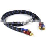 ZY ZY-020 HiFi Cable 2RCA to 2RCA Male Cables 2-Channel Signal Audio Cable thumbnail-1