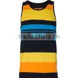 2014 Summer Polyester Green Sublimated Tank Tops for Men thumbnail-1