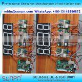 Los Angeles USA Led Digital Gas Price Changer 8.8 8 9 & 8.88 9/10 (20 Inch ) R/W/Y/W/B Color thumbnail-4