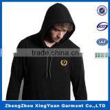 Brand Design White Cropped Hoody Sweaters For Men Plain Three Quarters 2016 Winter Chunky Tops thumbnail-2