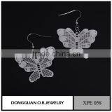 Drop Wedding Earring /butterfly Shape Earring /least 18 k Gold Earring thumbnail-5
