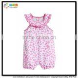 BKD Pink Girls Summer Rompers 100% Cotton Short Sleeveless Clothes thumbnail-1