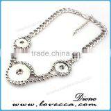 Cheap Price Silver Wholesale Fashion Jewelry Button Necklace for Sale thumbnail-5