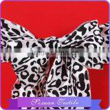 Taffeta Base Leopard Pattern Flocked Chair Sash thumbnail-4