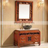 WTS-8222 Asian Bathroom Furniture Single Sink Red Bathroom Vanity Cabinets With Floating Option Countertop thumbnail-5