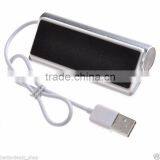 High-end Mini Silver Metal 4 Ports 2.0 USB Hub Aluminium thumbnail-3