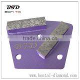 2 Seg Trapezoid Grinding Wing Diamond Concrete Floor Shoes for Floor Prep & Polish thumbnail-1