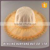 Promotional Women Straw Hat With Lace Decoration thumbnail-3