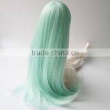 Long Straight Light Green Bjd/blythe Doll Wigs thumbnail-2