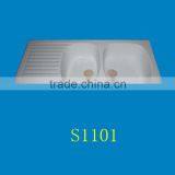 Anti-scratch Undermount Acrylic Double Sink