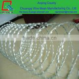 low price concertina razor barbed wire / electro galvanized 12x14 barbed wire