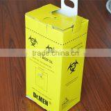 Free Samples High Quality Medical Equipment Cardboard Wast Needle Container for 5L