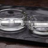 Round Glass Ash Tray Clear Glass Ash Tray thumbnail-2