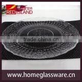 2016 Hotsale CLEAR PASTRY CAKE PLATE OR PLATTER SWEETS DESSERTS ROUND CLEAR CHINESE GLASS thumbnail-1