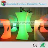 Rechargeable Battery Operated Illuminated Round Led Tea/coffee/cocktail Table thumbnail-5