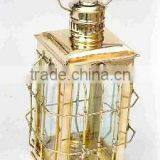 Brass Ship Lamp, Marine Brass Lamp, Antique Ship Lamp, Nautical Brass Lamp, Cargo Ship Lamp thumbnail-1