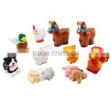 custom make plastic animal toys,OEM design cartoon character plastic animal toys