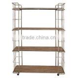 Metal Rolling Storage Lugguage Cart thumbnail-1