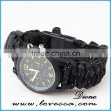 Custom Logo Luxury Survival Fishing Tool Kit 550 Paracord Watch for Men thumbnail-2