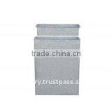 AUE Galvanized Zinc Vase,Galvanized Zinc Watering Can , Zinc Pot Planter, Zinc Planter for Gardening and Household thumbnail-1