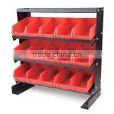 15 Bins Storage Rack,15 Plastic Storage Bin Kit, Combination Boxes,15 Bins With Metal Stand,15 Rack Bins Shelf (202707) thumbnail-1