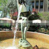 Modern Art Sculpture Metal Craft Woman Fountain Statue for Garden thumbnail-4