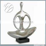 Metal Nude Sitting Abstract Human Sculpture thumbnail-1