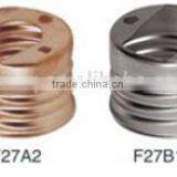 Copper/nickel-plated Copper/brass/aluminum Screwshell E40/e39/e27/e26 Lighting Lampholder Fitting thumbnail-4