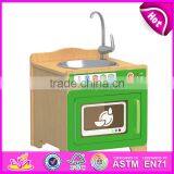 Best Design Children Bedroom Furniture Wooden Play Kitchen W10C273 thumbnail-4