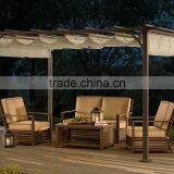 Patio Garden 10x10 Feet Grape Trellis Waterproof Metal Pergola thumbnail-1