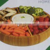 2017 Totally Natural Bamboo Snack Serving Tray