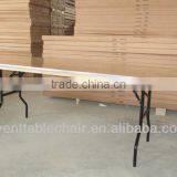 Table30*96" Plywood ALU Edge Banquet Folding Rect Table With USA Leg thumbnail-1