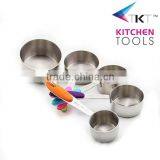 Stainlsee Steel Measuring Cup Set With Color Soft TPR Handle thumbnail-2