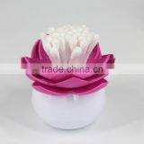 Lotus Shape Round Plastic Toothpick Box thumbnail-3