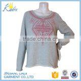 Lady Knitted Embroidery Hoody thumbnail-1