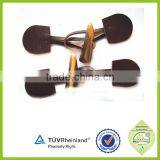 Brown Horn Coat Fasterner Leather Horn Toggle Button With pu Leather thumbnail-5