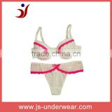 bras wholesale factory mesh and small lace latex bra set